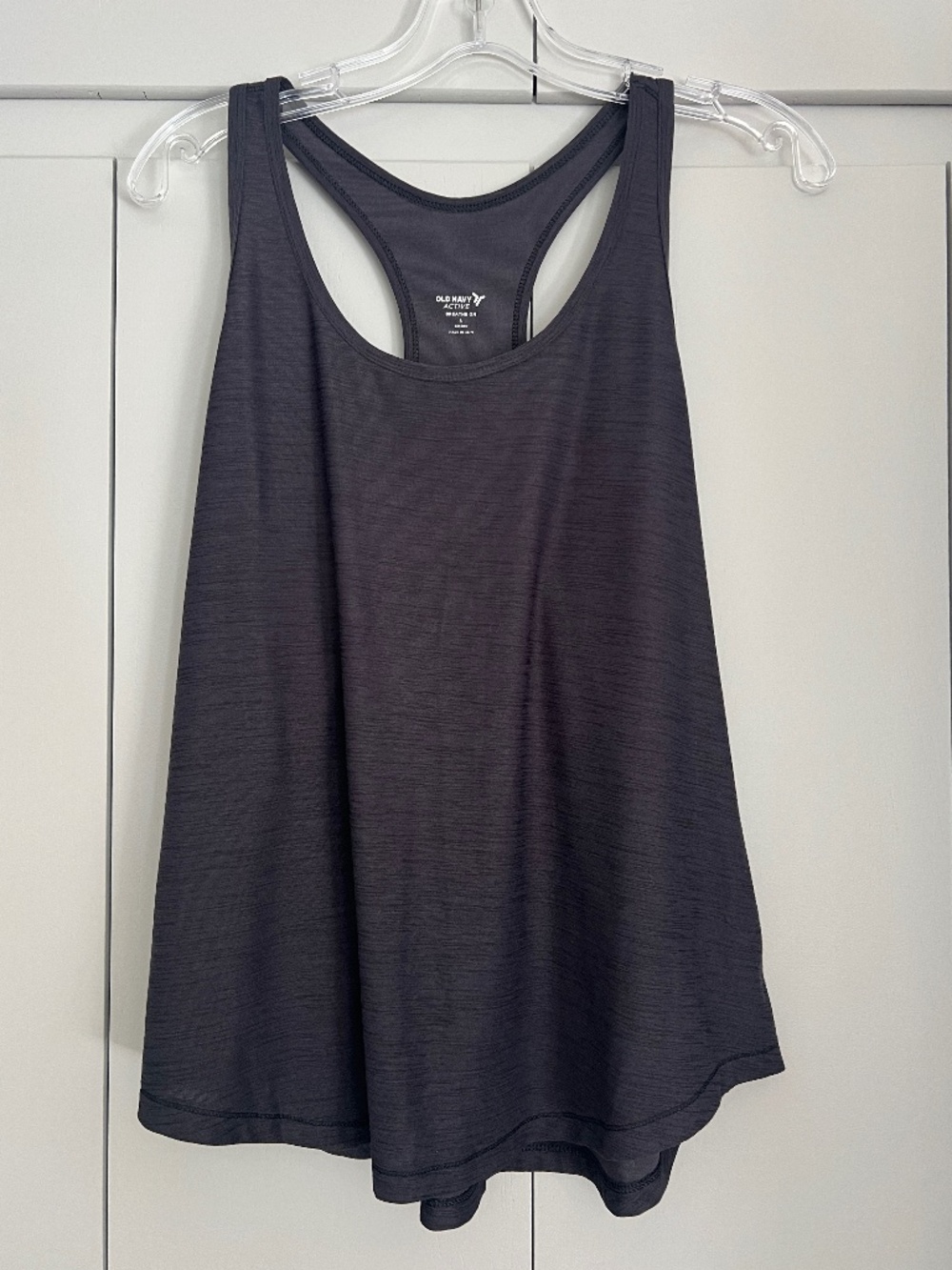 Old Navy Active Breathe On Dark Gray Racerback Tank Top